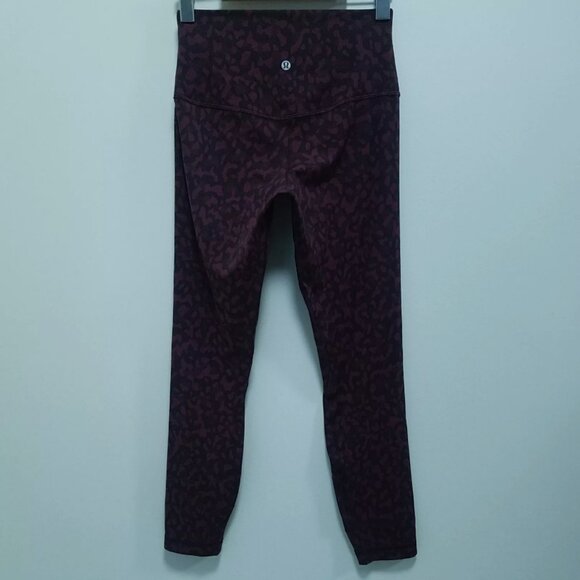 3 Lululemon Align Pant II Camo Raspberry Glo Run Inspire Size 6 Small Bundle - Picture 7 of 16